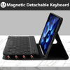Picture of KBCASE for iPad Air 5th/4th Generation Case with Keyboard, Keyboard Case for iPad Air 11-inch (M2) 2024/for iPad Pro 11 2018, Detachable Bluetooth Keyboard Tablet Case with Pencil Holder(Black)