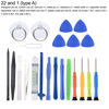 Picture of MECCANIXITY 22 and 1(Type A) Spudger Crowbars Opening Pry Tool Set Curved Pry Blade Electronics Repair Tools Kit for Cellphone Laptop PC Tablet