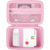 Picture of BOVKE Carrying Case for Polaroid Go Generation 2 / Polaroid Go Mini Instant Camera, Polaroid Go Gen 2 Camera Travel Storage Bag With Extra Space for Photo Films, Charging Cables, Pink