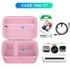 Picture of BOVKE Carrying Case for Polaroid Go Generation 2 / Polaroid Go Mini Instant Camera, Polaroid Go Gen 2 Camera Travel Storage Bag With Extra Space for Photo Films, Charging Cables, Pink