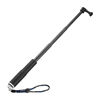 Picture of uxcell Portable Selfie Stick, 19 Inch Extension Adjustable Hand Grip Aluminum Alloy Monopod Pole Fit for Most Action Cameras, Silver & Black
