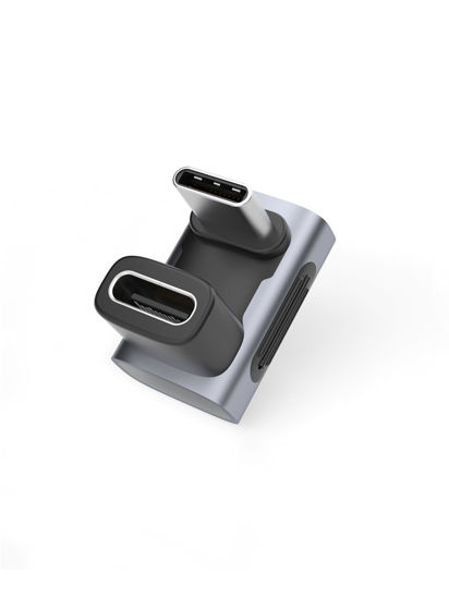 Picture of Hagibis 240W 40Gbps 8K USB C Adapter, USB-C Male to USB-C Female Adapter, USB4 Connecter for Thunderbolt 4/3, ROG Ally, Steam Deck, Switch, Dock, Mac, Tablet, iPhone 15 Pro Max (U Type)