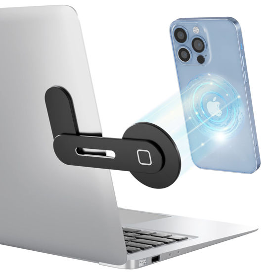 Picture of Doter MagSafe Accessories Compatible with iPhone 15 14 13 12 Series, Universal Laptop Accessories in Order for Dual-Screen Interaction, Laptop Phone Holder for iPhones