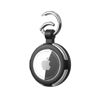 Picture of Compatible with AirTag Case Keychain, IPX8 Waterproof Air Tag Holder, Silicone AirTags Cases with Key Ring Apple GPS Item Finders Accessories (Black)