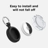 Picture of Compatible with AirTag Case Keychain, IPX8 Waterproof Air Tag Holder, Silicone AirTags Cases with Key Ring Apple GPS Item Finders Accessories (Black)