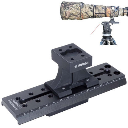 Picture of iShoot Lens Collar Foot Tripod Mount Ring Base Compatible with Canon RF 400mm f/2.8L is USM, RF 600mm f/4L is USM & RF 800mm f/5.6L is USM, Support Stand Compatible with Manfrotto Sachtler Fluid Head