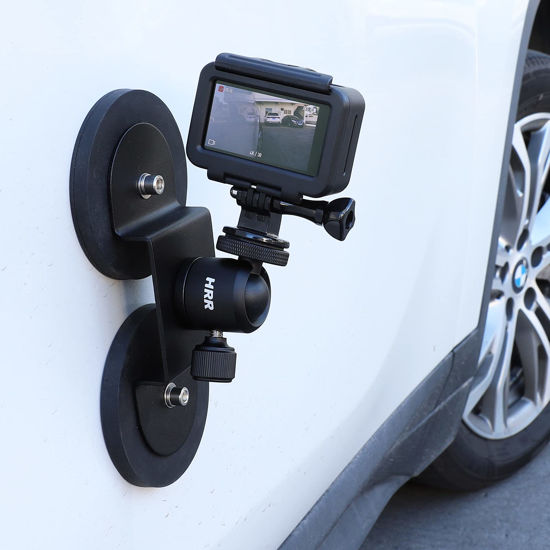 Picture of PellKing Magnet Camera Mount for GoPro,Heavy-Duty Metal Car Powerful Magnetic Camera Mount with 360 Degree Rotation Ball Head for Car Body,Compatible with GoPro Hero 9 Black 8/7/6/5,Etc