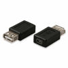 Picture of ELECTOP 2 Pack USB 2.0 A Female to USB B Mini 5 Pin Female Adapter Converter