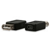 Picture of ELECTOP 2 Pack USB 2.0 A Female to USB B Mini 5 Pin Female Adapter Converter