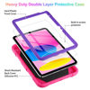 Picture of for iPad 10th Generation Case for Kids Girls, iPad 10th 2022 10.9 Case with Screen Protector Shoulder Strap Butterfly Wings Stand Pencil Holder, Rugged Cover for iPad 10th Gen 10.9'' (2022)-Rose Red