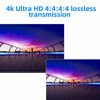Picture of Basicolor 4K PoE HDMI KVM Extender Over IP, USB Ethernet Extender Over Cat5 Cat6 up to 328ft(100m), Plug & Play Lossless & Near Zero Latency, Support Point to Point & TX RX Team Connection