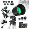Picture of HSL70400 Telescope for Kids 8-12,Telescope for Adults high Powered,70mm Aperture 400mm Focal Length Refractor Astronomy telescopes Kids 5-7 6 Year Old White