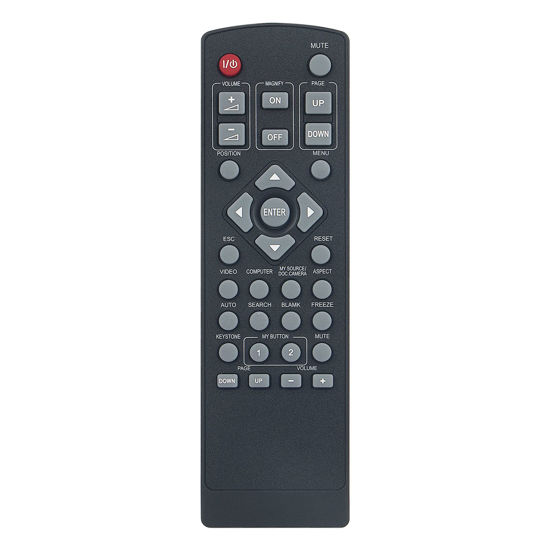 Picture of AULCMEET R007 New Replacement Remote Control fit for Hitachi LCD Projector CP-X2021WN ED-X45N CPWX12WN CP-X2521WN CP-X3021WN CPX10WN CPX11WN CP-X2511N CP-X3011N CP-X4011N CP-X2011N