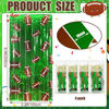 Picture of Knitgrip 2 Pack Football Party Decorations Photo Props 3.3x6.6 ft Football Foil Fringe Curtain Backdrop Birthday Party Decorations Sports Background