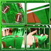Picture of Knitgrip 2 Pack Football Party Decorations Photo Props 3.3x6.6 ft Football Foil Fringe Curtain Backdrop Birthday Party Decorations Sports Background