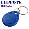 Picture of UHPPOTE Proximity 125KHz RFID EM-ID Card Keyfob for Door Access Control - Read Only - Color Blue - 100 Pack