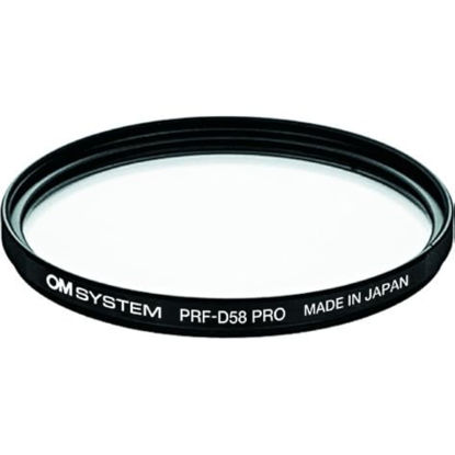 Picture of OM SYSTEM Olympus PRF-D58PRO Lens Protect Filter for M.ZUIKO Digital ED 14-150mm f4.0-5.6, M.ZUIKO Digital ED 40-150mm f4.0-5.6 and M.ZUIKO Digital ED 75-300mm F4.8-6.7,Black