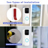 Picture of Blink Doorbell Mount, Adjustable (15 to 45 Degrees) Corner Mount, No-Drill Mounting Bracket for Blink Doorbell Camera, Wide Viewing Angle Mount, White