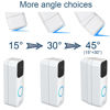 Picture of Blink Doorbell Mount, Adjustable (15 to 45 Degrees) Corner Mount, No-Drill Mounting Bracket for Blink Doorbell Camera, Wide Viewing Angle Mount, White