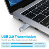 Picture of ABLAZE 32GB USB Flash Drive 10 Pack, Metal Flash Drive USB 2.0 Thumb Drives with Keychains USB Stick 32GB USB Drive Pendrive