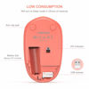 Picture of seenda Wireless Mouse, 2.4G Noiseless Mouse with USB Receiver Portable Computer Mice for PC, Tablet, Laptop, Notebook - Living Coral
