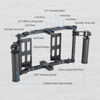 Picture of Nitze Universal Director’s Monitor Cage with Two Cheese Plates, Carbon Fiber Handles and Rods for Any Monitor up to 10" - JSQ-003