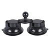 Picture of Dual Suction Cup Base with 1" Ball, Heavy Duty 2 Suction Car Mount Base Compatible with RAM Mounts and Other B Size Double Socket Arm