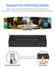 Picture of 6 Port RCA to HDMI Converter, Dual AV to HDMI Converter Supports 16:9/4:3 Composite to HDMI Adapter Support 1080P PAL/NTSC Compatible with Sega/Xbox/PS1/PS2/PS3/WII/N64/VHS, VCRs, and DVD Players