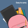 Picture of [2 Pack] 8.5 Inch Reusable Colorful LCD Writing Tablet Ewriter,TIQUS Notepad Board with Stylus - Black
