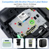 Picture of TITBIT 4 Pack Replacement for Brother Ptouch Tape 12mm 0.47 Clear Transparent Label Maker Tape Tze 131 132 133 135 Laminated 1/2 Inch,Black/White/Blue/Red on Clear,for P-Touch PTD210,PTP300BT,PTD410
