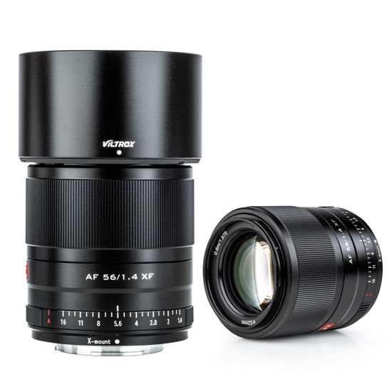 Picture of VILTROX 56mm F1.4 STM APS-C Frame Auto Focus Standard Prime Lens for Fuji Fujifilm X-Mount Mirrorless Digital Camera X-M1 X-H1 X-PRO3 X-PRO2 X-T4 X-T3 X-T2 X-S10 X-T30 X-T20 X-T200 Black
