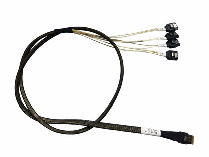 Picture of DiliVing 𝐃𝐢𝐋𝐢𝐧𝐤𝐞𝐫 SlimSAS 4X to 4*SATA，SFF-8654 38pin to 4xSATA(7pin) Cable, 100CM