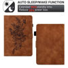 Picture of MonsDirect Case for 6" Kindle Paperwhite 5/6/7/10th Generation 2012-2018 (Model: EY21 / DP75SDI / PQ94WIF), Suede Leather Protective Cover with Stand, Auto Wake/Sleep Function with Pen Holder, Brown