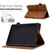 Picture of MonsDirect Case for 6" Kindle Paperwhite 5/6/7/10th Generation 2012-2018 (Model: EY21 / DP75SDI / PQ94WIF), Suede Leather Protective Cover with Stand, Auto Wake/Sleep Function with Pen Holder, Brown