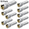 Picture of 10PCS 10GBASE-T SFP+ RJ45 Copper Transceiver Module, Multi-Rate 1.25G/2.5G/5G/10G up to 30m - Compatible with TP-Link, Cisco SFP-10G-T-S, Ubiquiti UF-RJ45-10G, Netgear, Broadcom, Mikrotik and More
