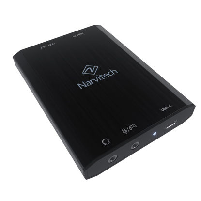Picture of Narvitech NJ500, 4K External Capture Card. 4K60/2K144/HD240 Passthrough, Stream and Record in 4K30 with ultra-low latency on PS5, Xbox X/S, in OBS and more, on PC and Mac. Supports Party Chat capture.