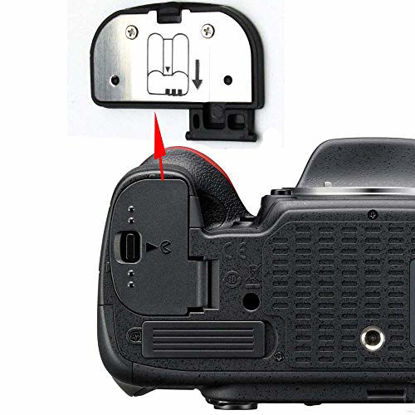 Picture of Shenligod 2pcs Battery Door Cover for Nikon D7000 D610 D600 Lid Cap Replacement Repair Part