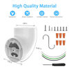 Picture of MSAFF Eave Mount for Ring Floodlight Cam Wired Pro/Plus & Blink Wired Floodlight Camera - ABS Stability Protective Case Perfectly Compatible (White)