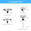 Picture of MSAFF Eave Mount for Ring Floodlight Cam Wired Pro/Plus & Blink Wired Floodlight Camera - ABS Stability Protective Case Perfectly Compatible (White)