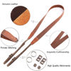 Picture of CANPIS Crazy Horse Leather Camera Strap, Comfortable Vintage Camera Strap, Soft Adjustable Camera Neck Shoulder Strap for Photographers Women Men