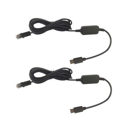 Picture of SZFMSWE Radar Detector Power Cord Type C to RJ11 Plug Cable for Uniden R3 R4 R7 R8 R1, Escort MAX360 9500ix 8500 X80 7500 6800, Valentine One, Beltronics(4FT*2)