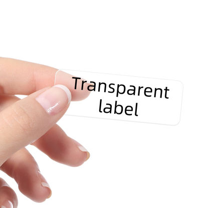 Picture of NIIMBOT Label Tape Clear - (2 Rolls, 0.55" x 1.57" /14 x 40 mm) Waterproof and Self-Adhesive Labels for Printer - Suitable for D11/D101/D110 Label Tape Machine（Transparent）
