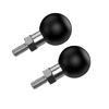 Picture of Mohists 1 Inch Ball Mount with M6 x 1.0mm Threaded Post Ball Mounts Compatible with RAM Mounts B Size 1" Portable Screw Ball Head for Bike, Motorcycle,ATV,Rearview Mirror Black, 2Pcs