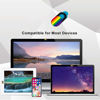 Picture of SIREG Webcam Cover Ultra Thin - Web Camera Cover fits Laptop,Tablet, Computer, Smartphone, Protect Your Privacy and Security,Strong Adhesive (Rainbow-Black & 3 Pack)