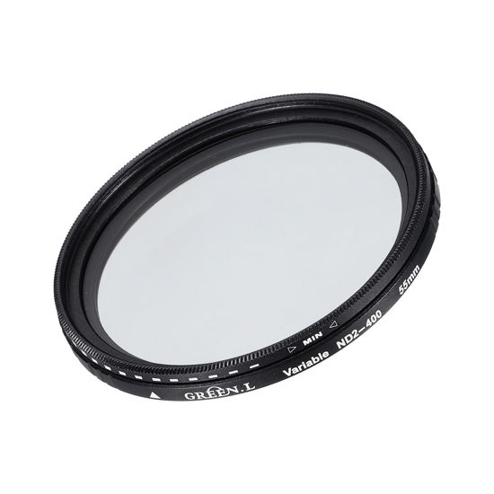 Picture of MECCANIXITY ND2-400 Lens Filter Variable Neutral Density Lens Filter 55mm Circular ND Filter Grayscale Filter for Camera Photography Lens