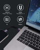 Picture of COMeap Short USB C Cable, 40Gbps USB4 4 Inch Support 100W PD Fast Charging, 8K Display, Thunderbolt 4/3 Interface, Flat USB C to USB C for Steam Deck, ROG Ally, Laptop, Tablet, Phone (2-Pack