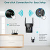 Picture of rockspace WiFi Range Extender Covers Up to 2624 sq.ft. and 20 Devices - Dual-Band WiFi Repeater for home, WiFi Extender Equipped with WPS Button, Ethernet Port, Access Point with Gigbit RPT