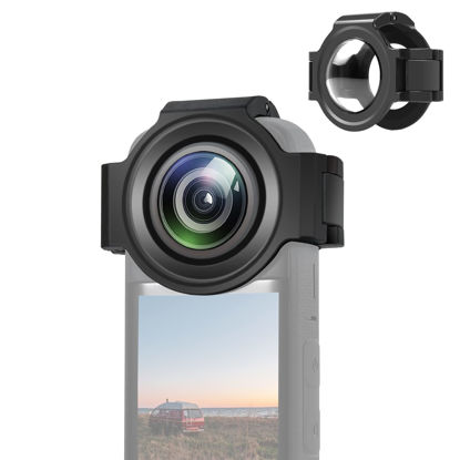 Picture of PULUZ Insta 360 x3 Lens Protector, Dual Lens Guards for Insta360 X3 Protective Case Optical Tempered Glass Camera Accessories for Insta 360 x3 Accessories Waterproof (Upgrade)