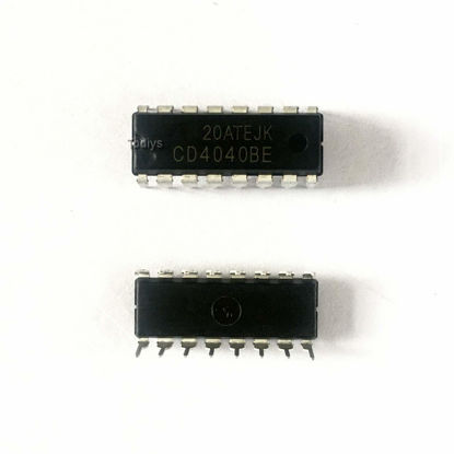Picture of Todiys New 30Pcs for CD4040BE CD4040BD HCF4040BE HEF4040BP TC4040BP DIP-16 12 Stage CMOS Ripple-Carry Binary Counter/Dividers IC CD4040