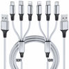 Picture of Multi Charging Cable, 10ft 2Pack Multi Phone Charger Cable Braided Universal 3 in 1 Charging Cord Extra Long Multiple USB Cable with USB C, Micro USB Port Connectors for Cell Phones and More